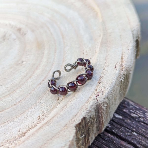 Gránát ásványgyűrű