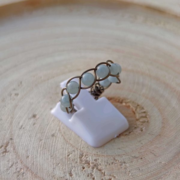 Akvamarin ásványgyűrű