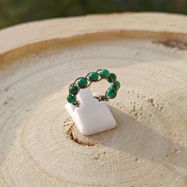 Malachit ásványgyűrű
