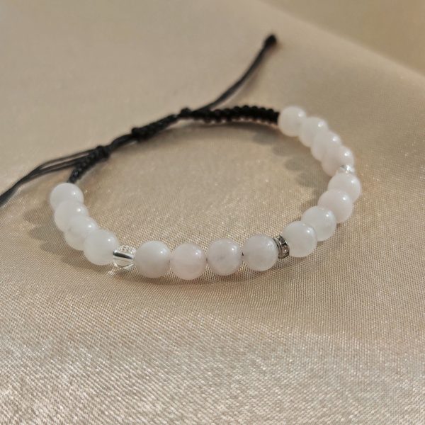 Rózsakvarc és Hegyikristály zsinór karkötő